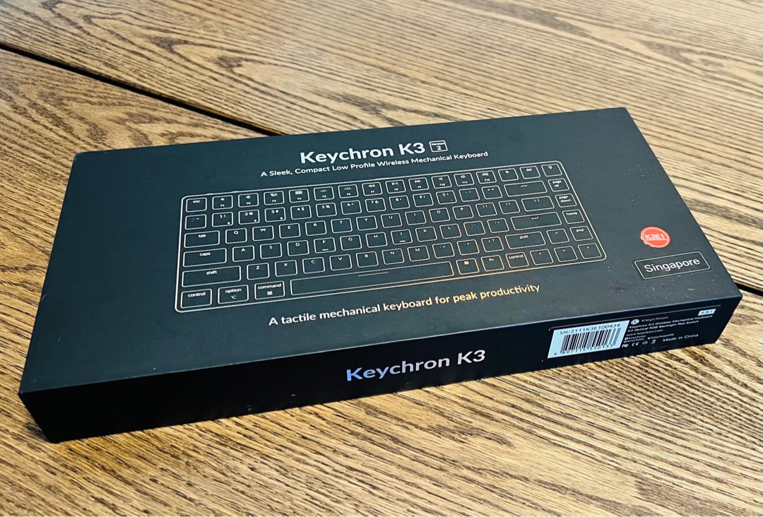 Keychron K V Key RGB Hot Swap Keychron Ultra Slim Low Profile Optical Switch Red Linear