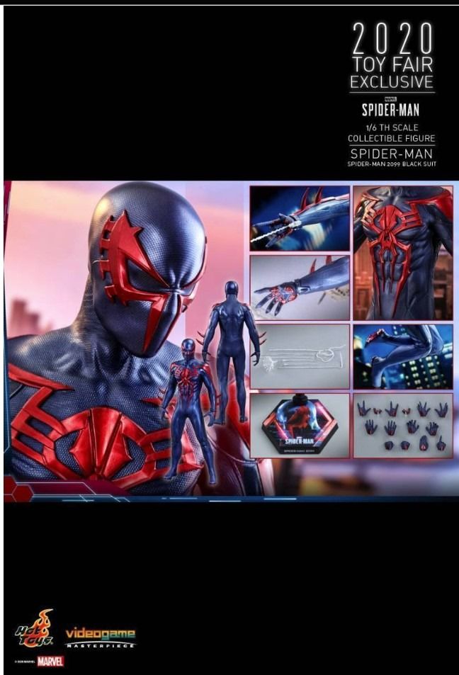 Spider Man Black Suit Edition Vgm Toy Sapi Limited Hot Toys New Hobbies Toys Toys