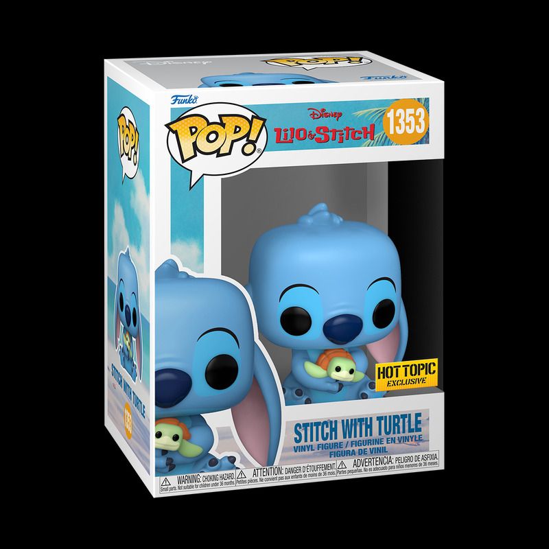 Funko Pop Disney Stitch With Turtle Hot Topic Exclusive Hobbies Toys Toys Games On