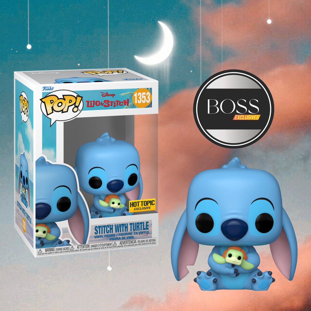 Funko Pop Disney Stitch With Turtle Hot Topic Exclusive Hobbies Toys Toys Games On