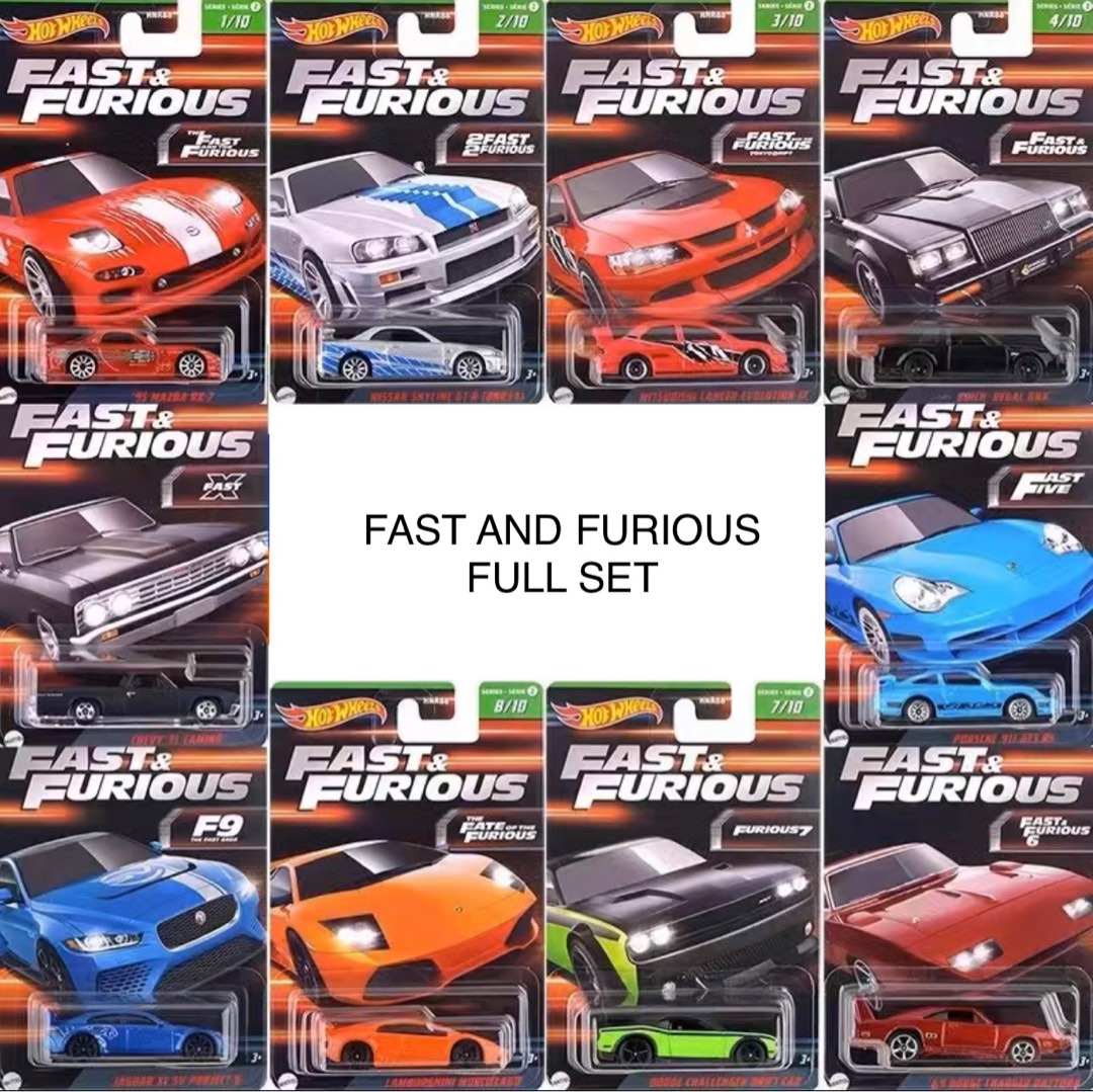 Hot Wheels Fast And Furious Full Set Pre Order Hobbies Toys Toys Games On Carousell