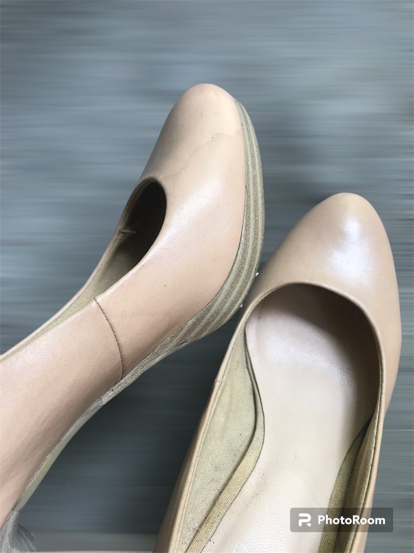 Shipping Fee Included Nude Cone Heels Inch Heels Women S Fashion