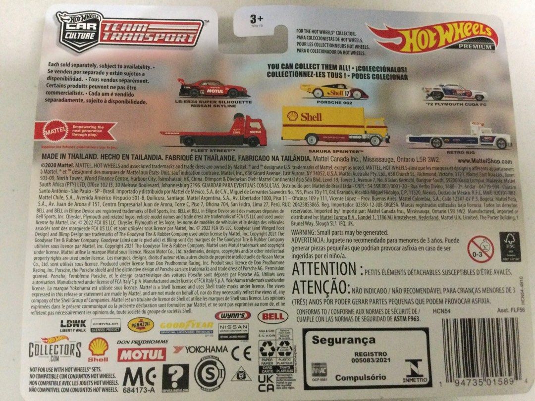 Hot Wheels Hotwheels LBWK LB ER Super Silhouette Nissan Skyline Team Transport Hobbies Toys