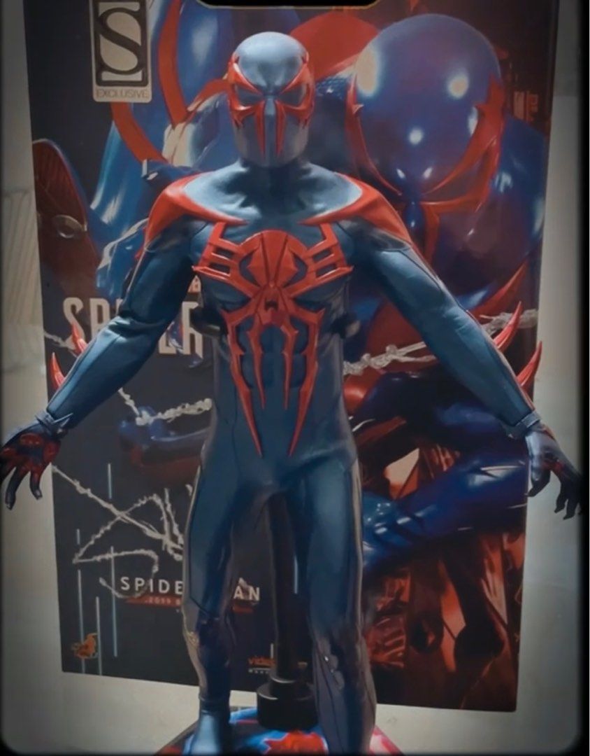 Hot Toys Marvel Spider Man Black Suit Figure Hobbies Toys Toys Games On Carousell