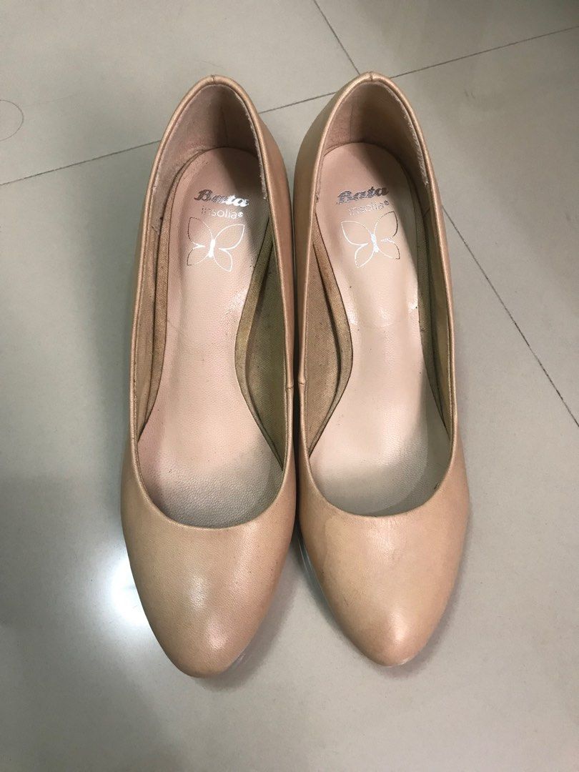 Shipping Fee Included Nude Cone Heels Inch Heels Women S Fashion