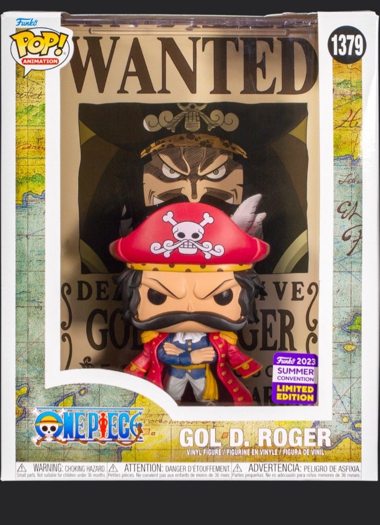 Pre Order Funko Pop One Piece Gol D Roger Wanted Poster Summer Convention Exclusive On Carousell