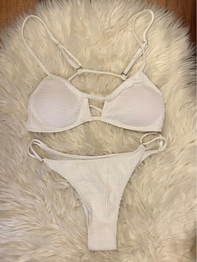 Shein Textured Bikini Set On Carousell