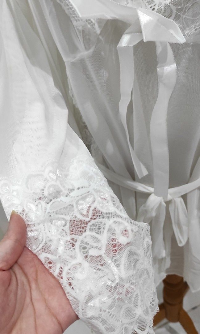 Baju Tidur Lingerie Kimono Set G String Fesyen Wanita Pakaian Wanita Atasan Di Carousell