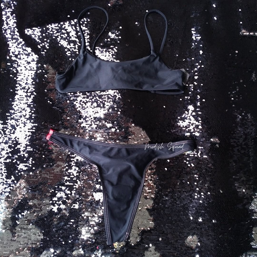 Bnew Shein Bikini Shein Swimsuit Shein Thong Bikini Pride Swimsuit Black Bikini Black Skimpy