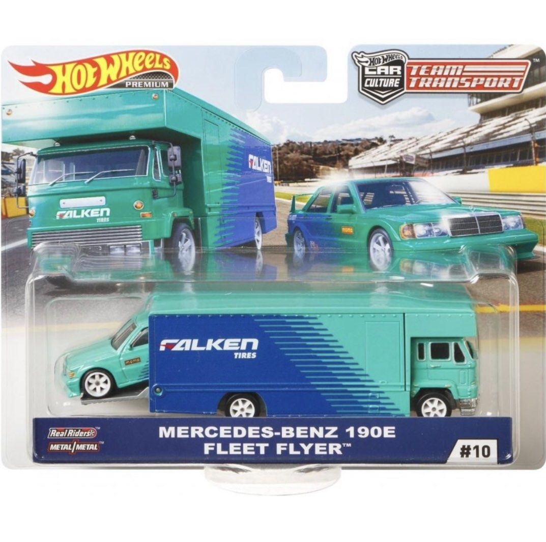 Hot Wheels Mercedes Benz E Falken Team Transport Pre Order Hobbies