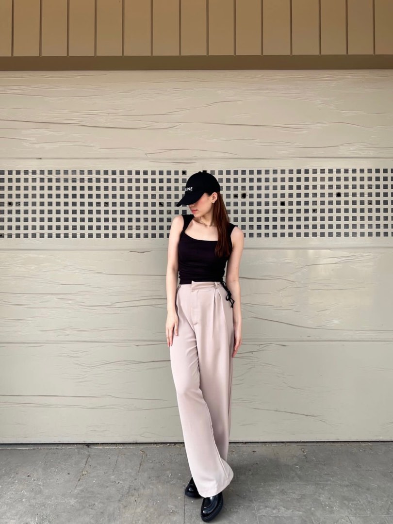Ariel Nude Pants Fesyen Wanita Pakaian Wanita Bawahan Di Carousell