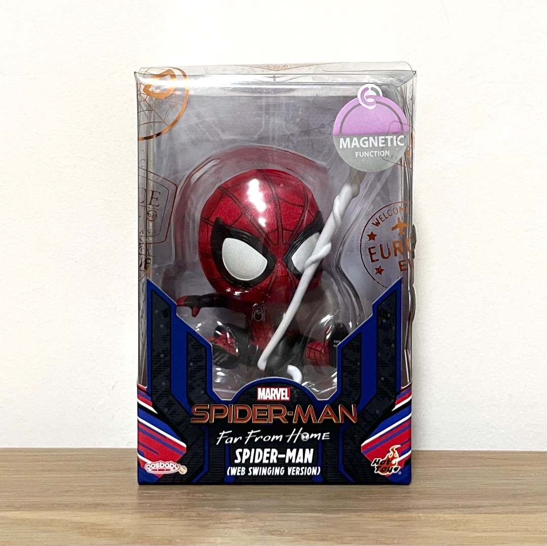 Hot Toys Cosbaby Spiderman Spider Man Far From Home Web Swinging Version Hobbies Toys