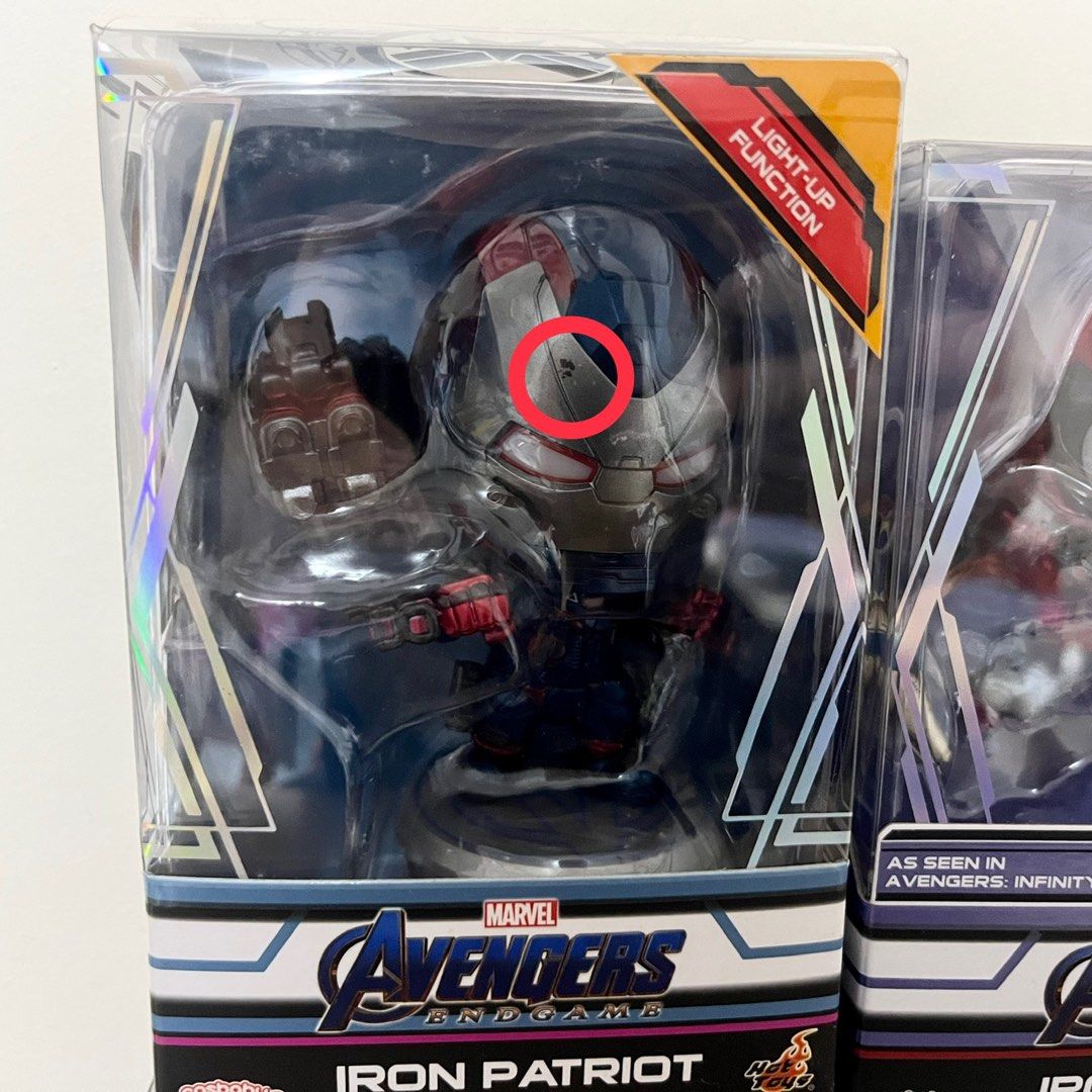 Hot Toys Cosbaby Avengers Endgame Iron Patriot Hulk W Nano Gauntlet