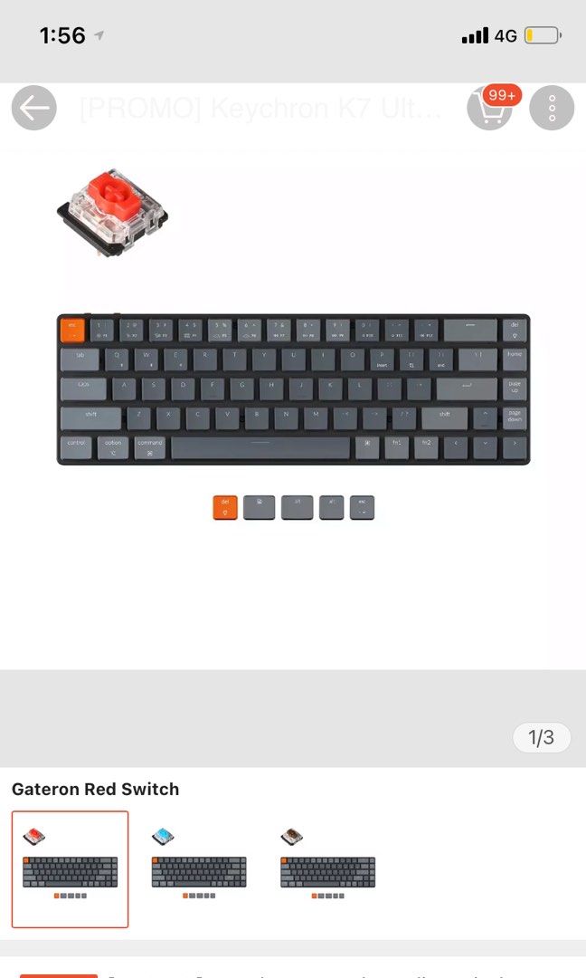 Keychron K Ultra Slim Rgb Wireless Low Profile Hot Swappable Mechanical Keyboard Blue Switches