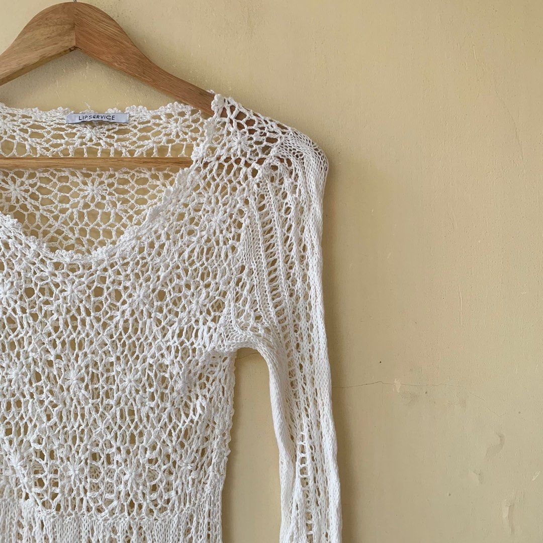 No Nego Pls Bikini Knitted Outer Dress Fesyen Wanita Pakaian Wanita Baju Luaran Di Carousell