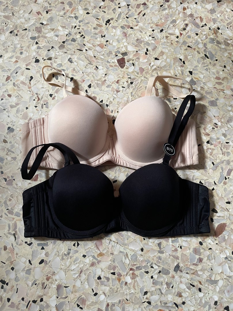 Pierre Cardin Strapless Bra In Nude Beige And Black B B Women S