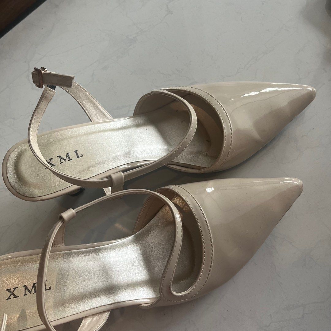 Sepatu Heels Nude Fesyen Wanita Sepatu Di Carousell