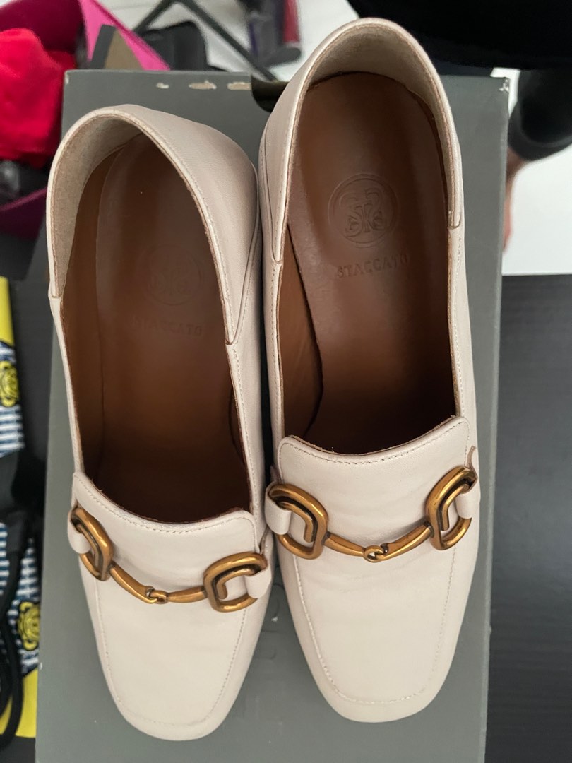 Staccato Nude Heels Women S Fashion Footwear Heels On Carousell