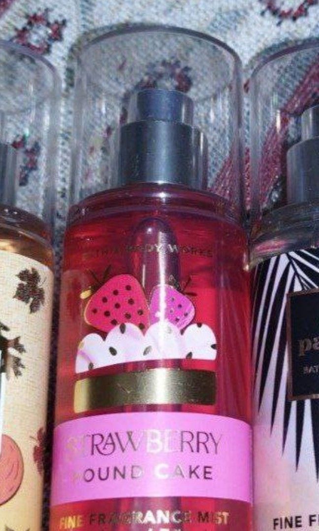 Strawberry Pound Cake Travel Mist Bath Body Works Bbw Beauty