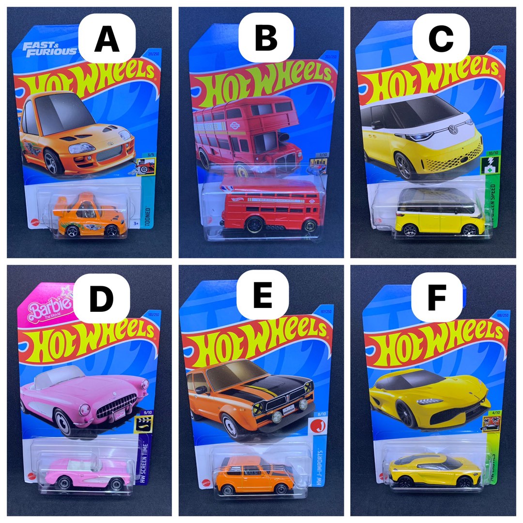 Hot wheels Hotwheels Toyota Supra ff fast furious 速度與激情 雙層巴士 Trouble Decker VW Volkswagen ID