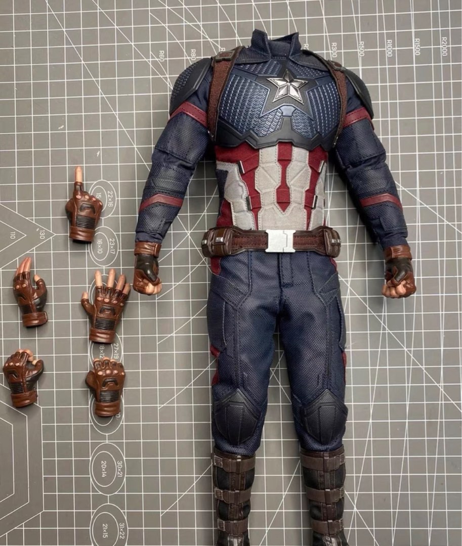 MARVEL AVENGERS END GAME HOT TOYS 1 6 SCALE MMS536 CAPTAIN AMERICA BODY FIGURE Hobbies Toys