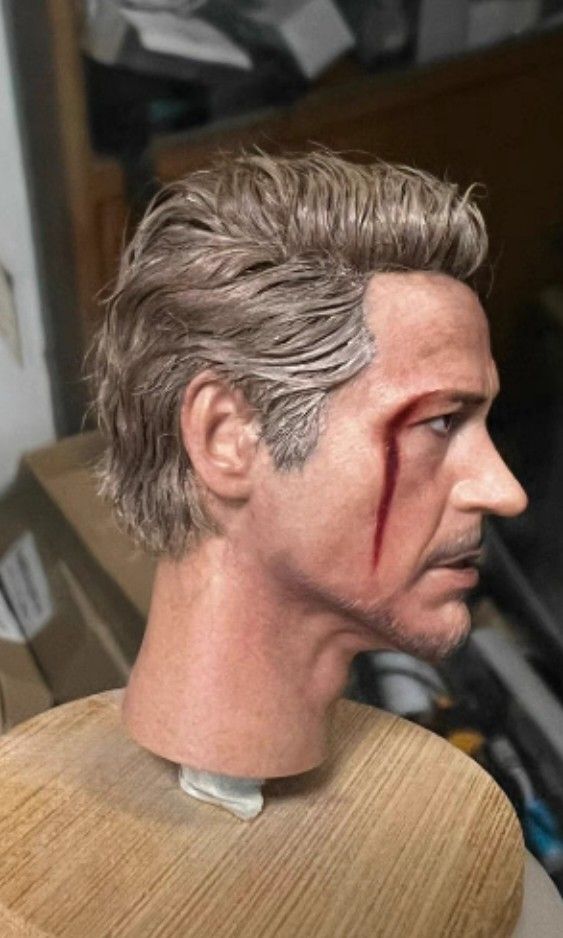 Hot Toys Ironman Tony Stark Mk 85 Headsculpt Rooted Hair Hobbies Toys Toys Games On Carousell