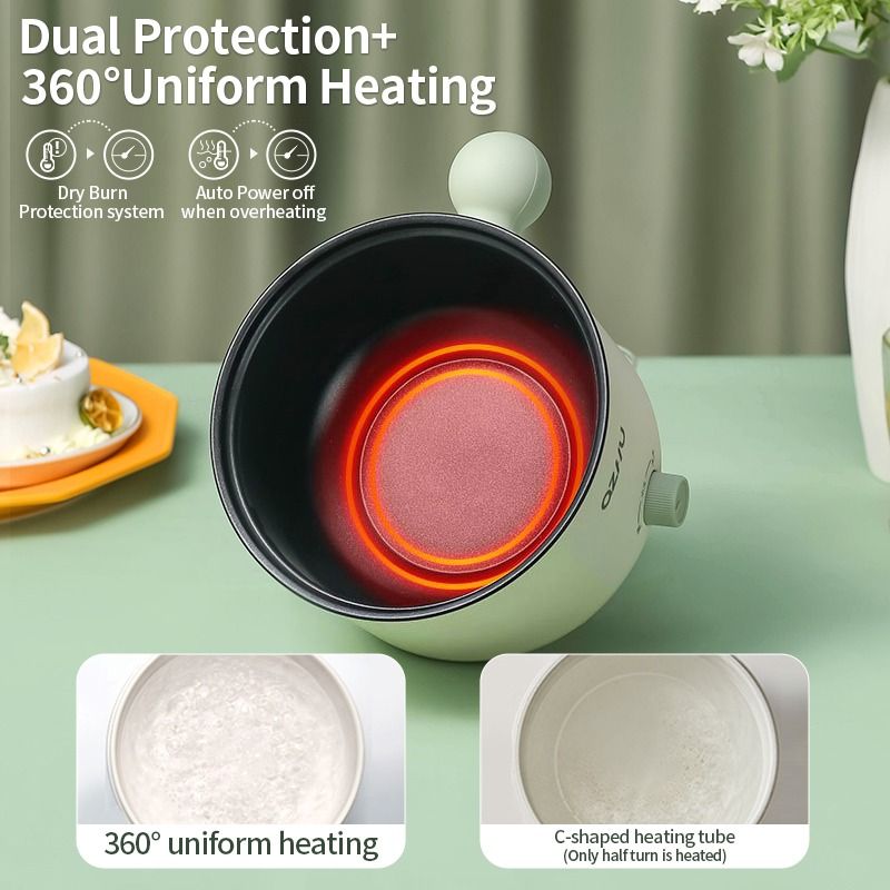 Multi Cooker Electric Rice Cooker Hot Pot 1 8L Mini Non Stick Ceramic Frying Pan TV Home