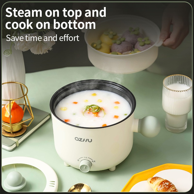 Multi Cooker Electric Rice Cooker Hot Pot 1 8L Mini Non Stick Ceramic Frying Pan TV Home