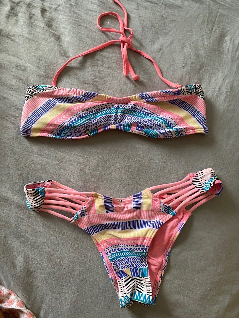 Rip Curl Aztec Print Bandeau Bikini Women S Fashion Swimwear Bikinis