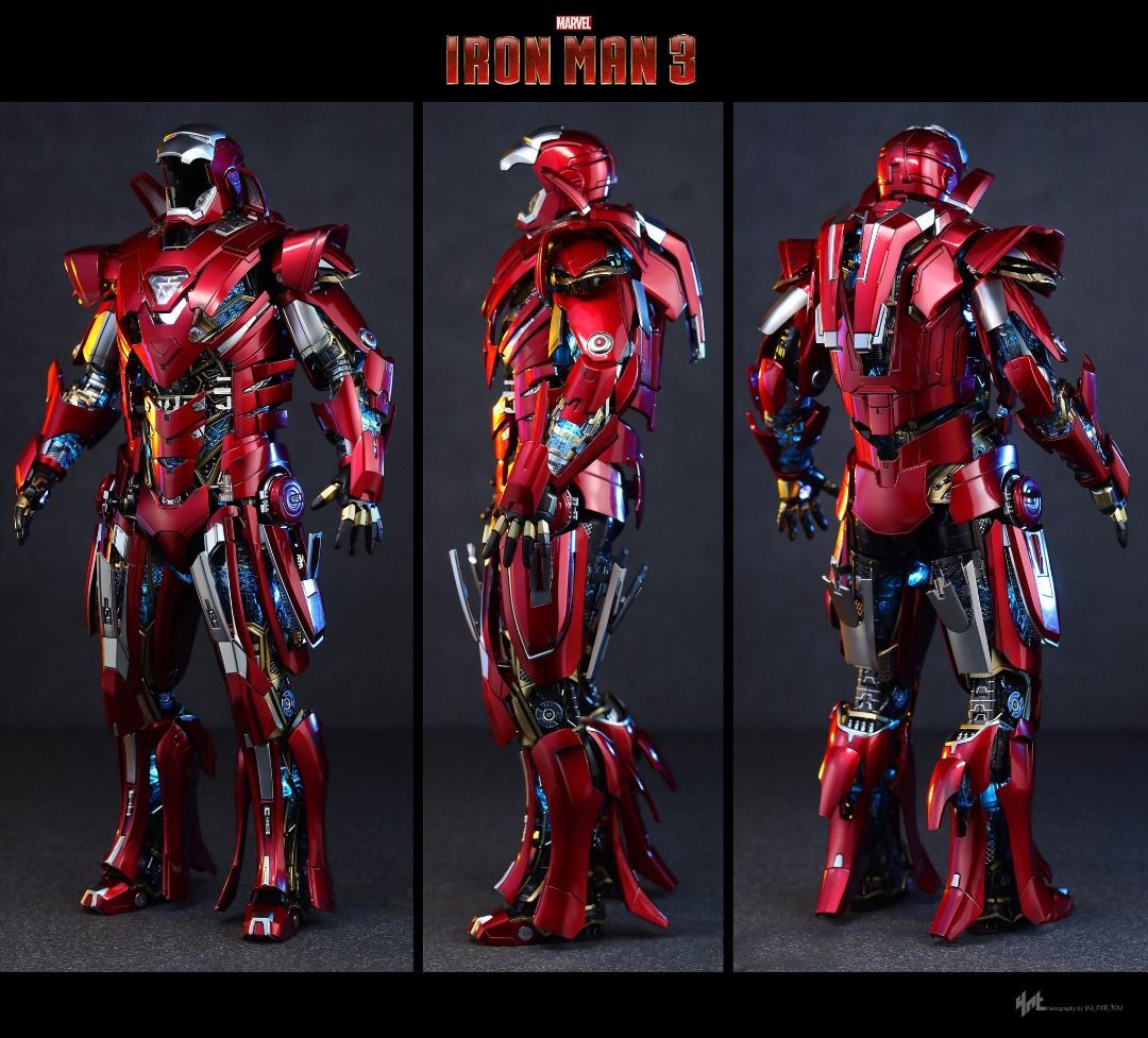 Hot Toys Iron Man MMS D MMS D Silver Centurion Armor Suit Up Version HotToys IronMan