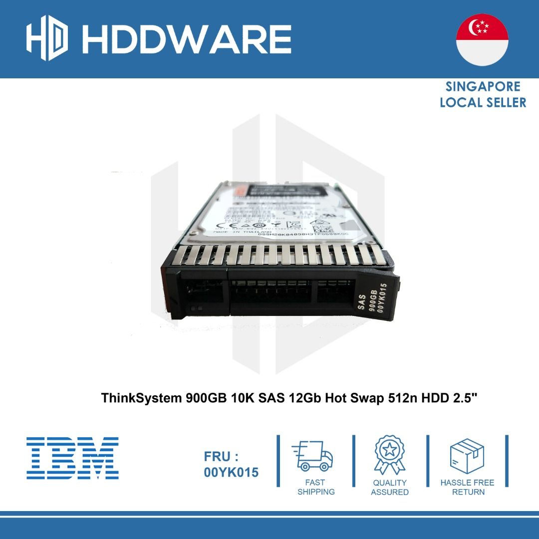ThinkSystem GB K SAS Gb Hot Swap N HDD XB A YK Computers Tech