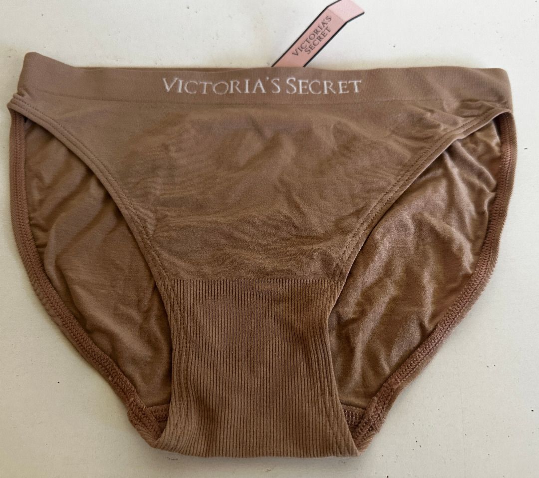 VICTORIA S SECRET VS SEAMLESS BIKINI PANTY UNDERWEAR NUDE BROWN SMALL On Carousell