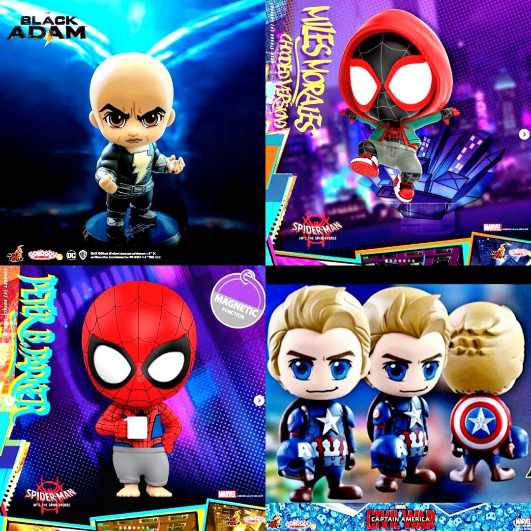 MISB Hot Toys Cosbaby Marvel Spider Man Into The Spider Verse Miles
