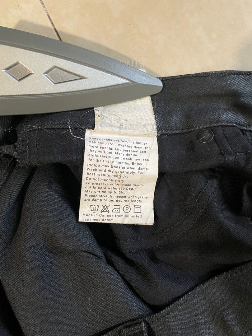 Naked Famous Skinny Guy Waxed Denim Low Rise Men S Fashion Bottoms