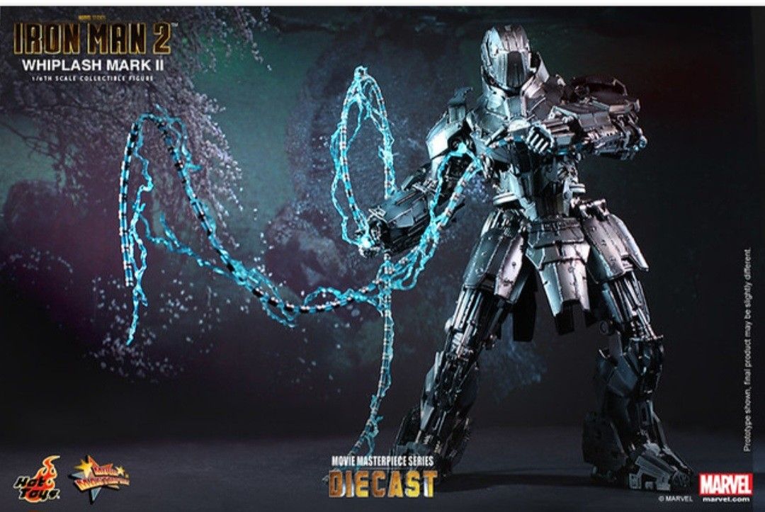 未曾展示有單 Hot Toys MMS D Iron Man 鋼鐵人 比例 鞭狂 Whiplash Mark II 興趣及遊戲 玩具 遊戲類