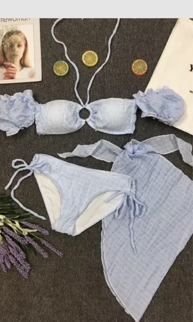 Bikini Blue Women S Fashion Swimwear Bikinis Swimsuits On Carousell