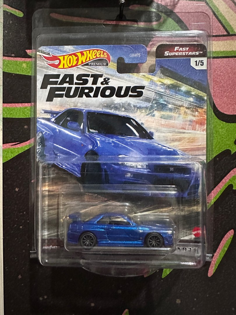 Hot Wheels Nissan Skyline Gtr Bnr Fast Furious Fast Superstars Toys