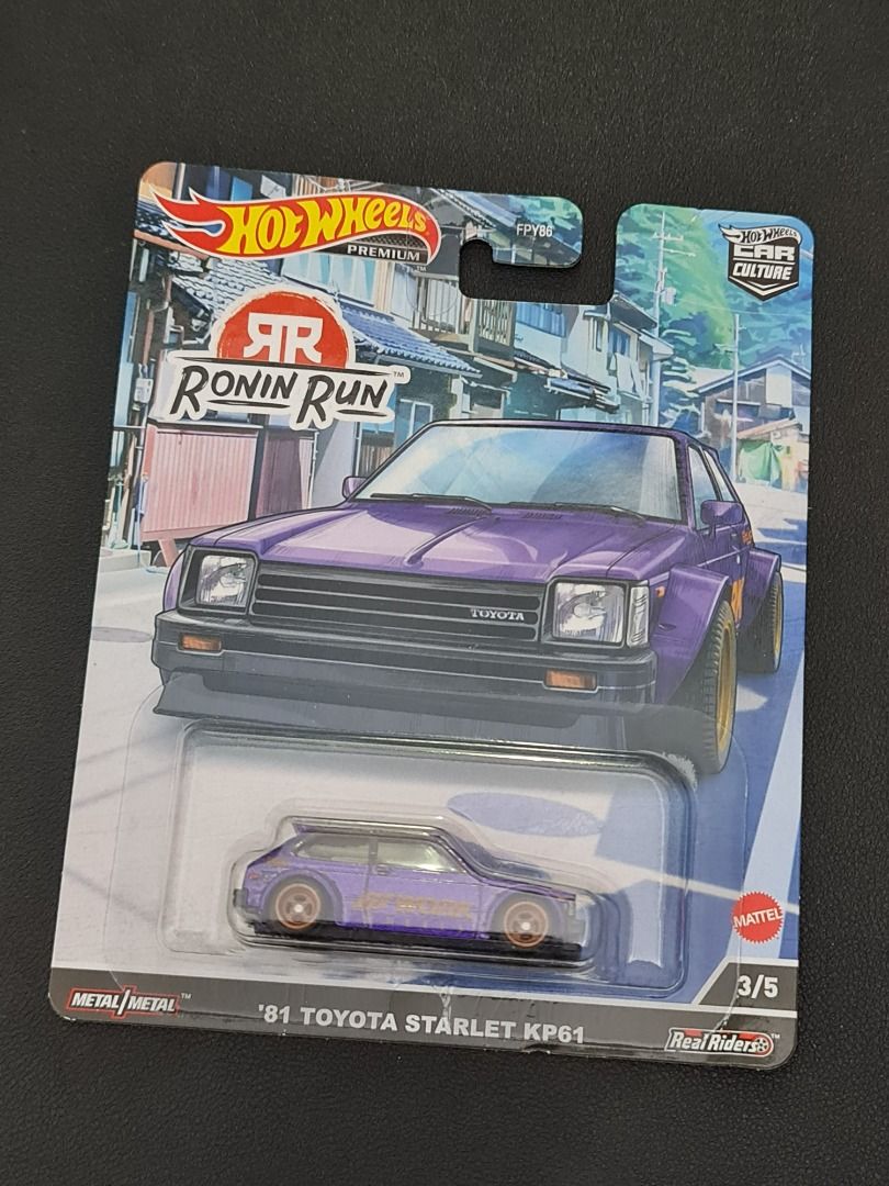 HOT WHEELS Premium Car Culture Ronin Run Toyota Starlet KP Hobbies Toys Toys Games