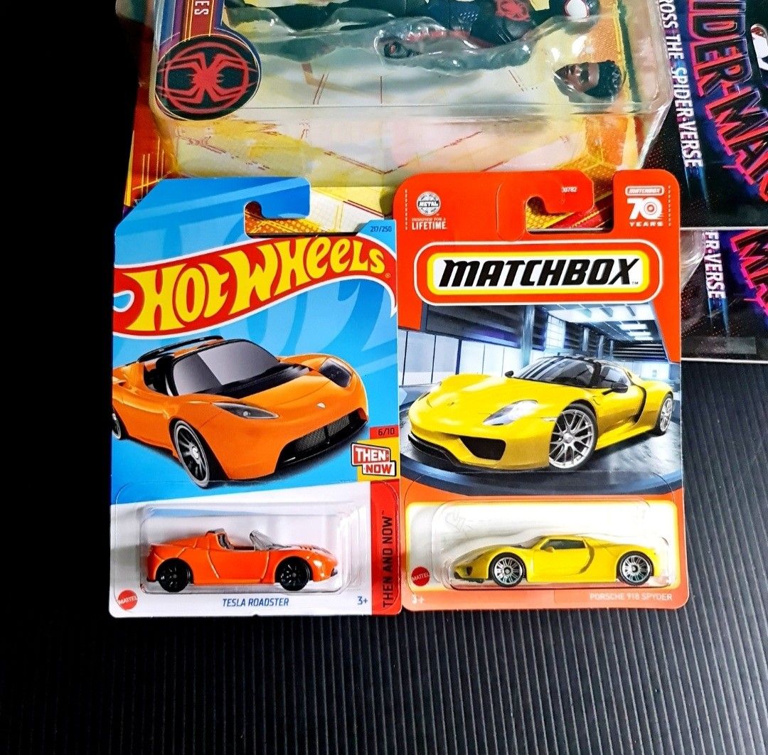 Hot Wheels Tesla Roadster Matchbox Years Porsche Spyder Hotwheels Then And Now Hobbies