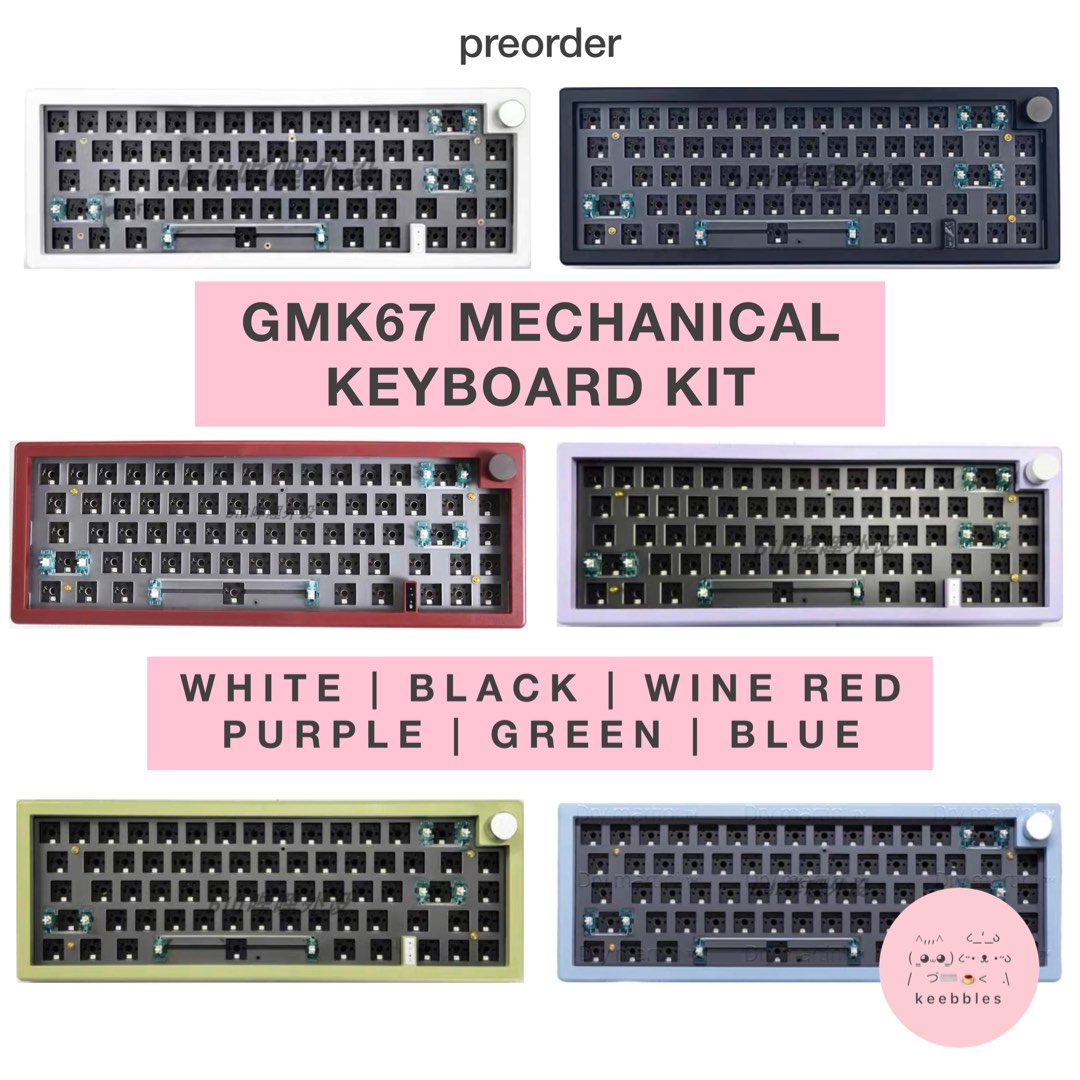 JULY COLOURS Gmk Custom Mechanical Keyboard Kit Rgb Hot Swappable Gasket Mounted