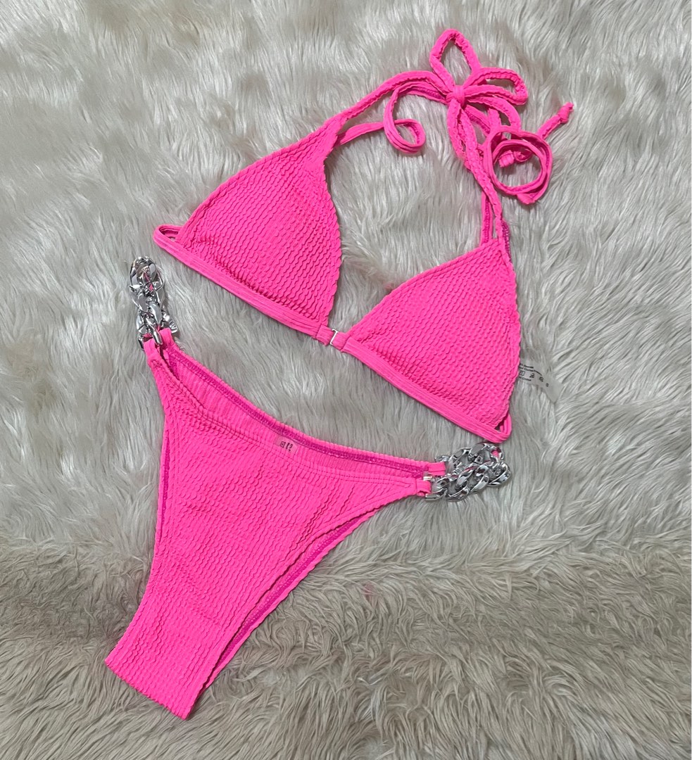 Barbie Neon Pink Bikini Women S Fashion Swimwear Bikinis Swimsuits