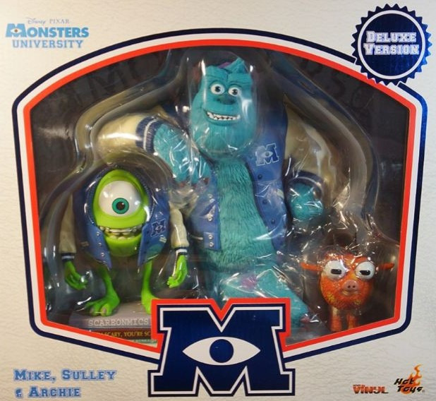 HOT TOYS MMSV DISNEY PIXAR VINYL COLLECTIBLE MONSTER UNIVERSITY MIKE SULLEY ARCHIE