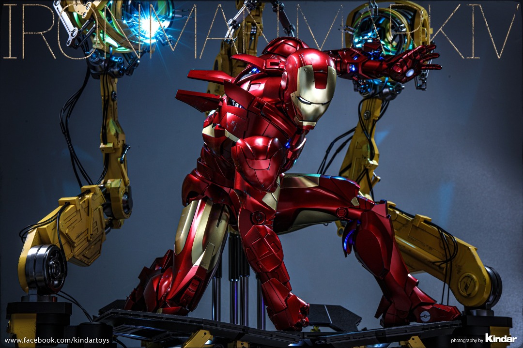 已可取單 Hot Toys QS021 1 4th Iron Man Mark IV MK4 w Suit Up Gantry Quarter Scale 1比4 鐵甲奇俠 連機械臂