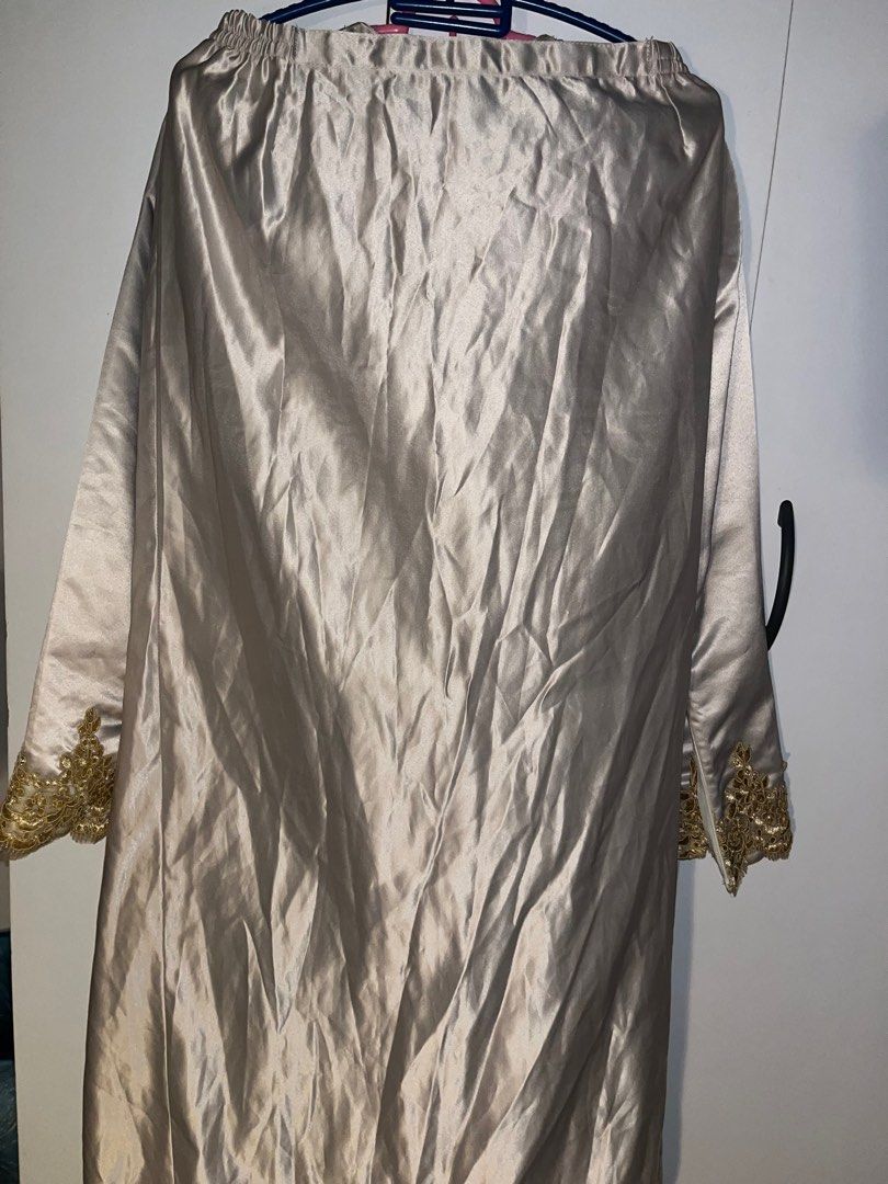Custom Made Baju Kurung Nude With Lace Women S Fashion Muslimah