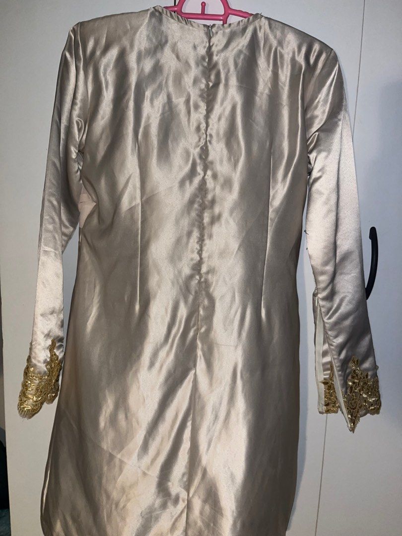 Custom Made Baju Kurung Nude With Lace Women S Fashion Muslimah