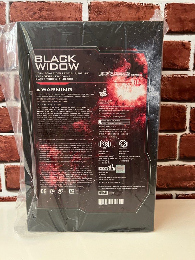 Black Widow Hot Toys Avengers Endgame MMS Black Widow Th Scale Collectible Figure