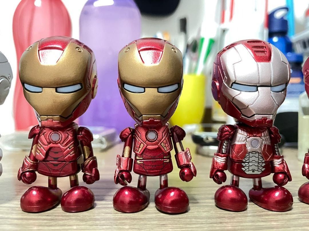 Hot Toys Mini Cosbaby Marvel Iron Man 3 Set Hobbies Toys Toys Games On Carousell