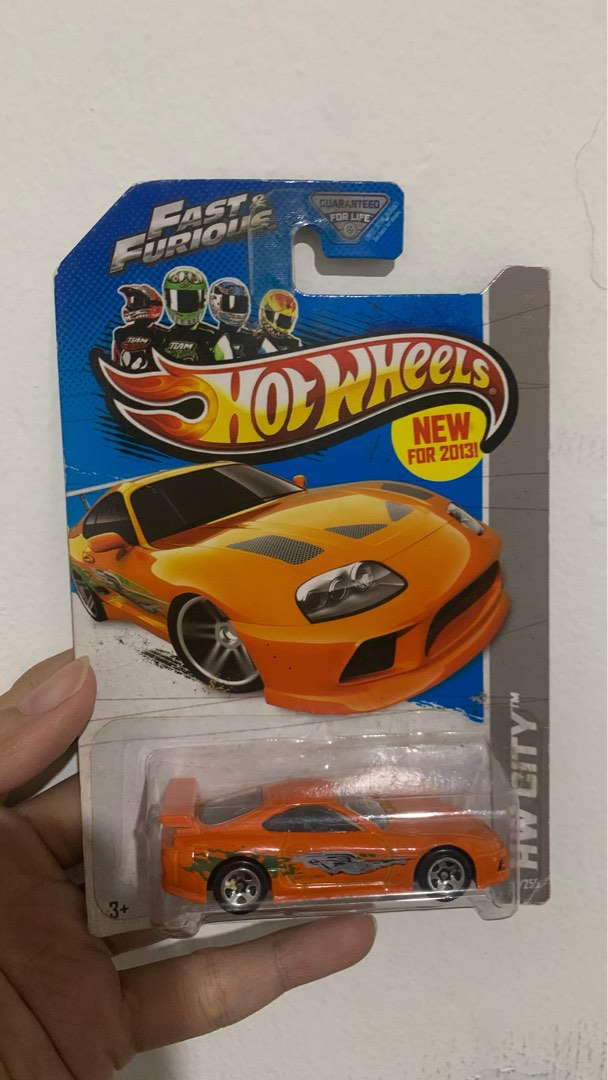 Hot Wheels Fast N Furious Toyota Supra Orange Toys Collectibles Mainan Di Carousell