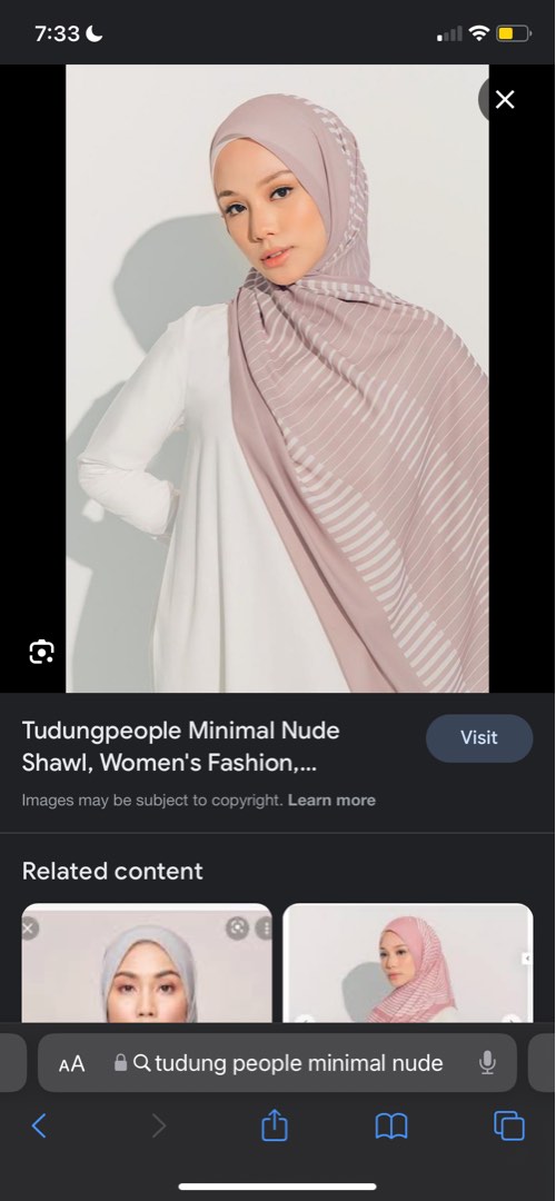 Tudungpeople Minimal In Nude Shawl Women S Fashion Muslimah Fashion