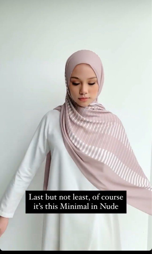 Tudungpeople Minimal In Nude Shawl Women S Fashion Muslimah Fashion